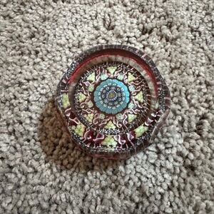 Vintage Hand Blown glass Paperweight